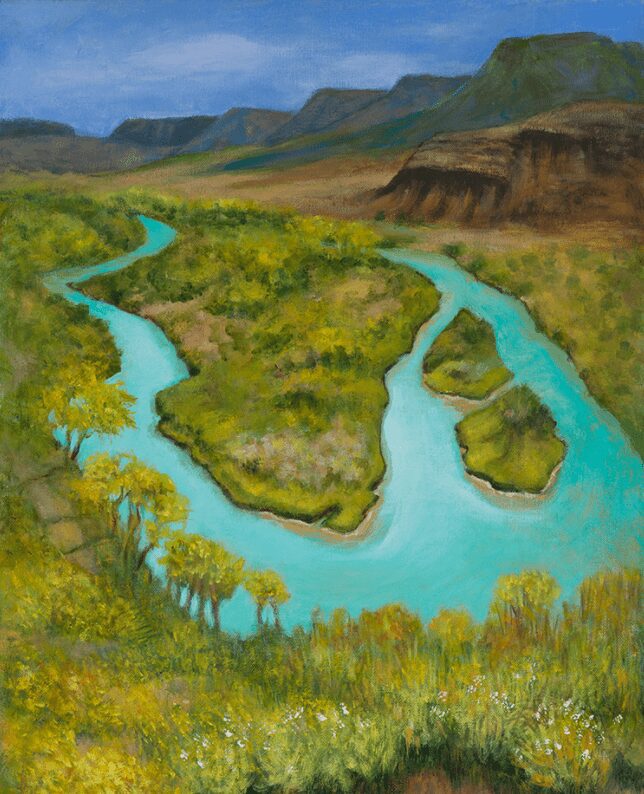 Chama River Downstream #2 Acrylic on Canvas 18 x 24