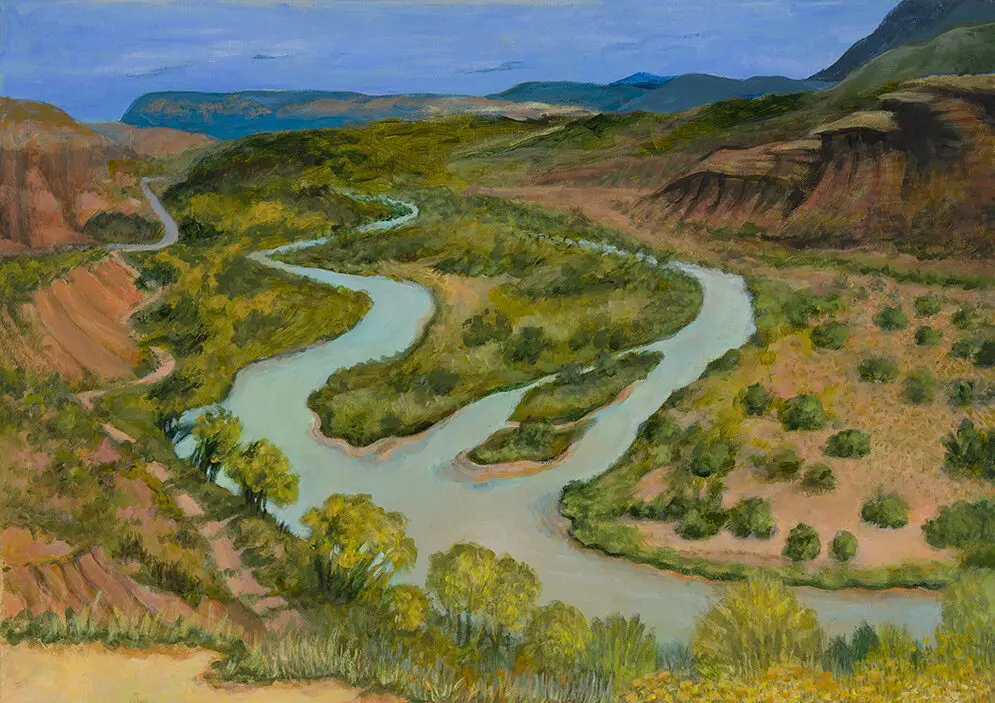 Chama River Downstream #1 Acrylic on Canvas 18 x 24