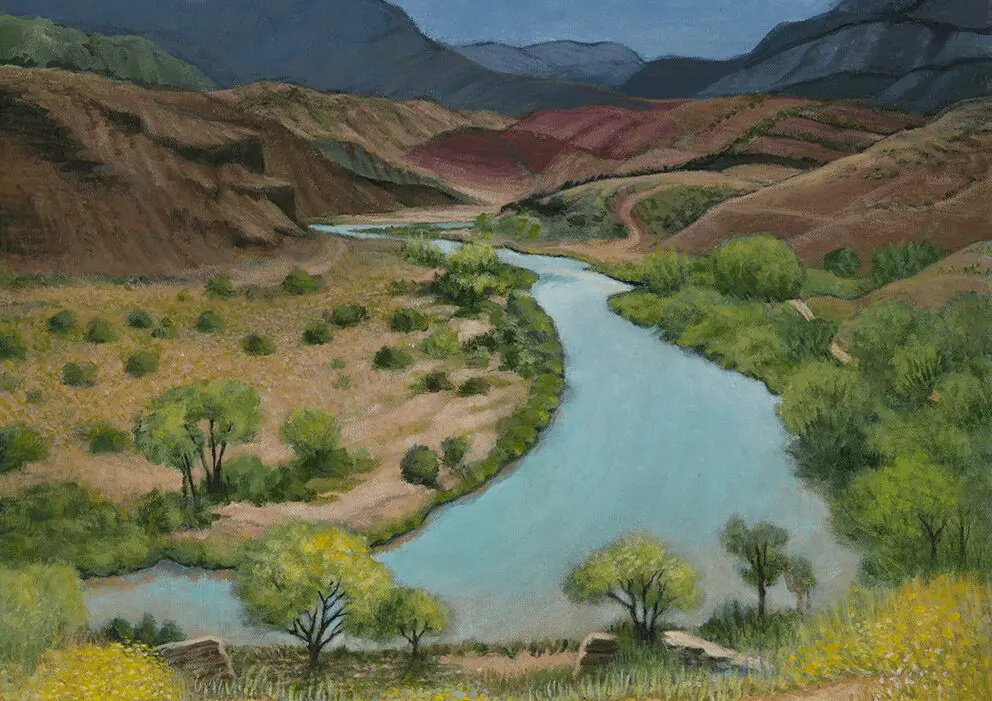 Chama River Upstream Acrylic on Canvas 18 x 24