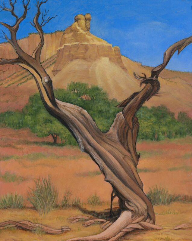 Ghost Ranch Tree #2 Acrylic on Canvas 18 x 24
