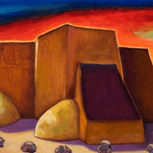 San Francisco De Taos #1 Acrylic on Canvas 18 x 24