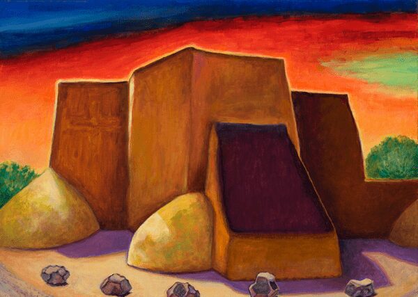 San Francisco De Taos #1 Acrylic on Canvas 18 x 24